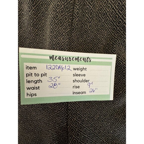 2/$30 J. Jill Womens XS Slim Leg Ponte Pants Petite Black Patterned - Picture 11 of 12